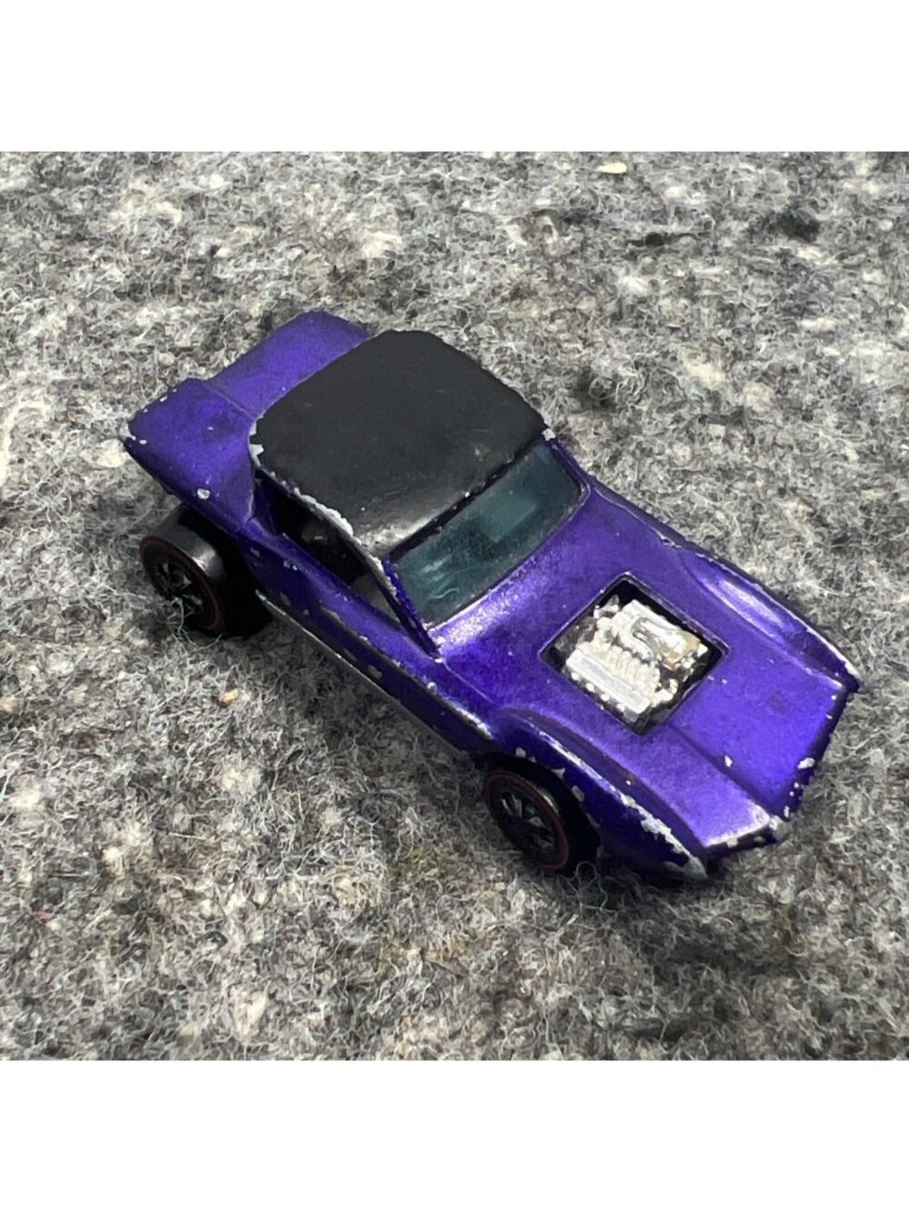 1967 Hot Wheels Redline Python Purple/black Vintage Original - Hong Kong